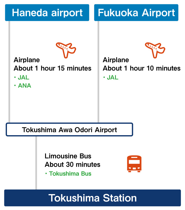 By airplane