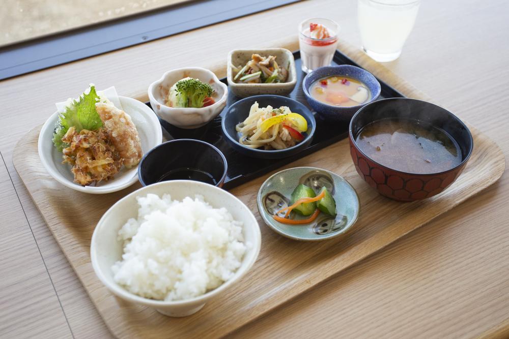 田んぼと畑の小鉢膳(880円税込)