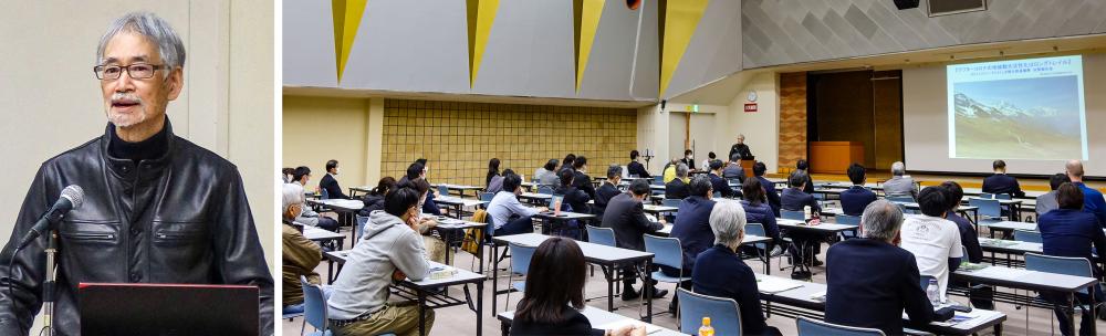 関西からの近さにびっくり。お遍路文化や眉山からの眺めに感動 講演の様子(2021年3月22日)