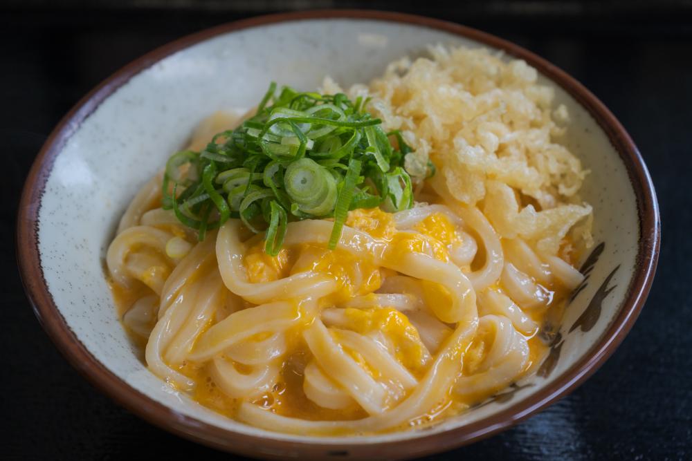 「釜玉うどん小」350円