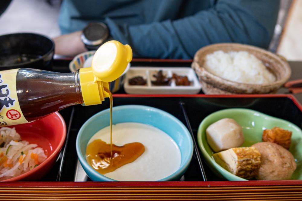 手作りのお豆腐が名物の、『月の宿』の朝食