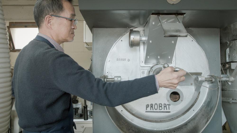 ドイツ製プロバットの焙煎機
