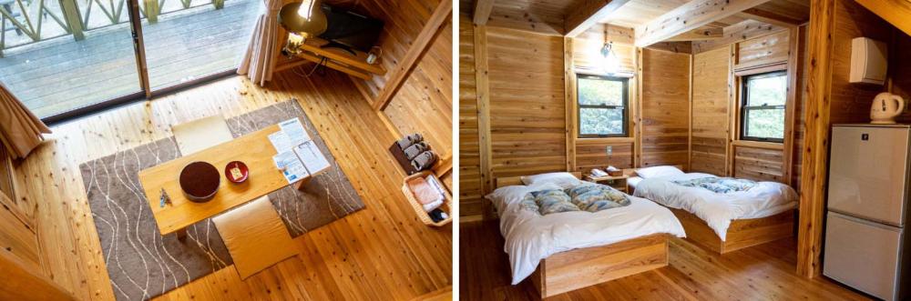 Total Four beds on the first and second floors, good for workcations with partners or families too