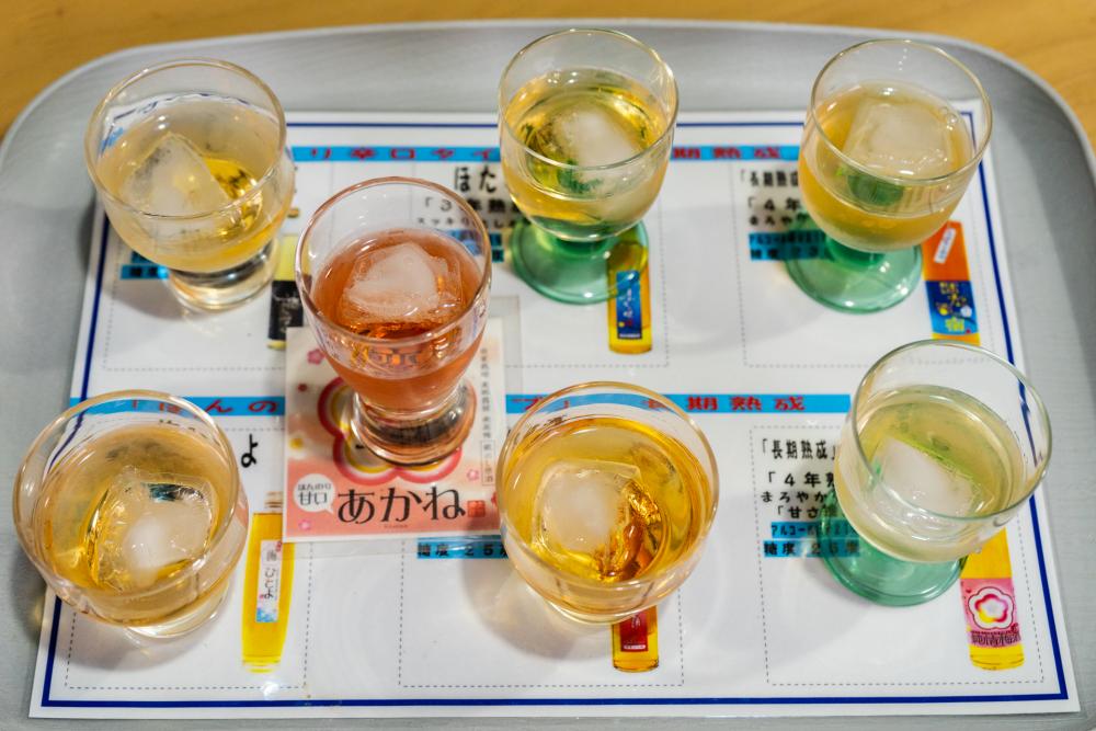 酒造まで行くと無料で試飲ができる