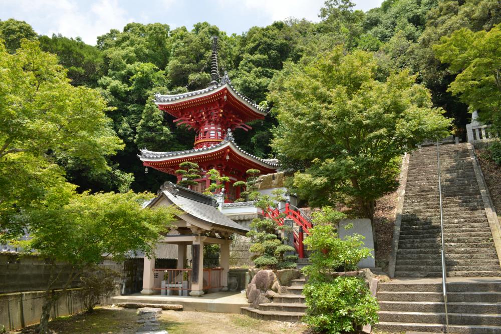  多宝塔と長慶天皇陵