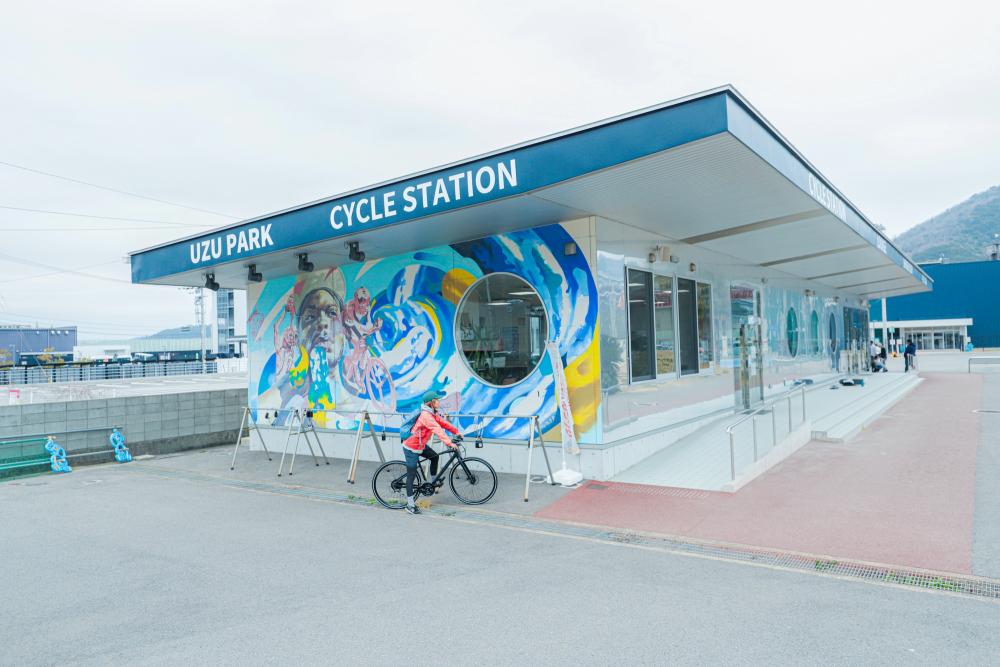  ▲UZU PARK CYCLE STATIONは年中無休。朝7時から夜8時まで利用可能です。