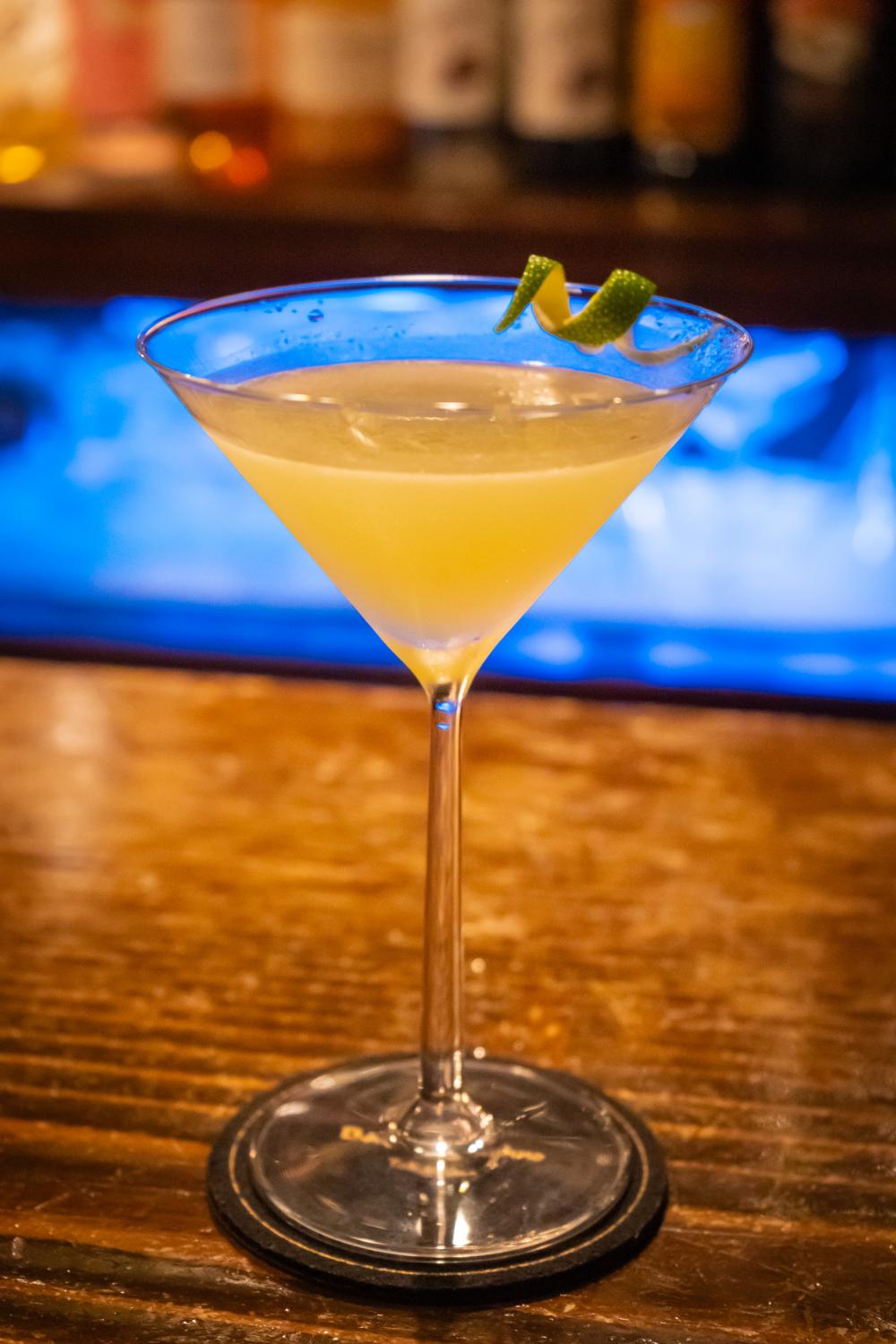  ▲The gimlet made with sudachi citrus, which is a specialty of Tokushima (1,100 yen). 