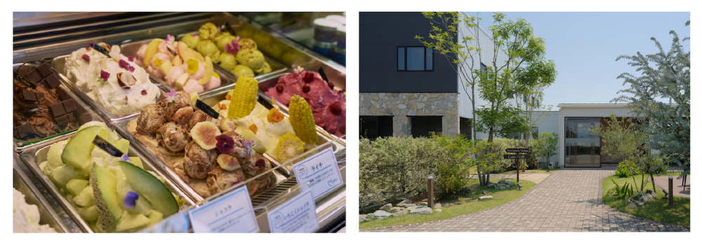 The eye-catching display case features meticulous presentations that take over an hour to create. Be sure to check out the jewel-like chocolates and cakes sold next door.