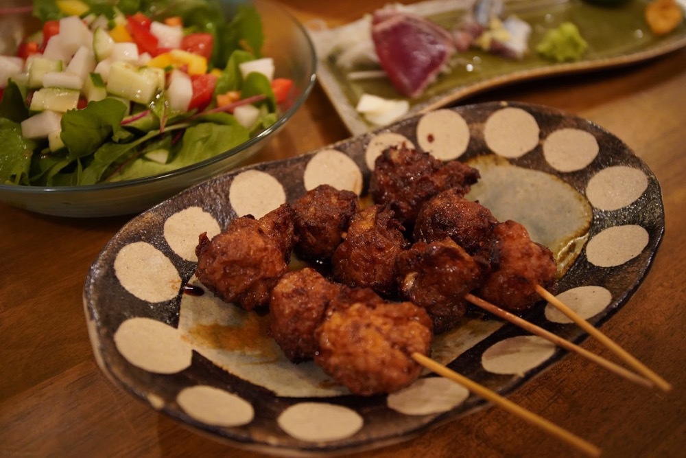  ▲One of the recommendations is Chicken tsukune meatballs.