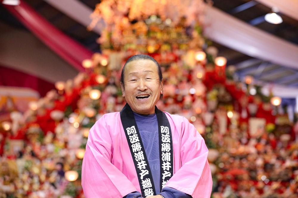  勝浦町で生まれ育った国清一治（くにきよ・いちじ）さん