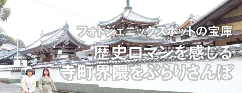 フォトジェニックスポットの宝庫
歴史ロマンを感じる
寺町界隈をぶらりさんぽ