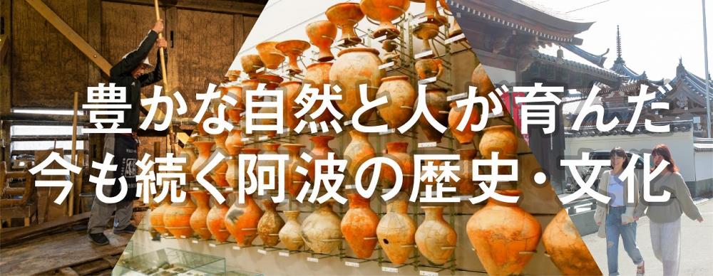 豊かな自然と人が育んだ
今も続く阿波の歴史・文化